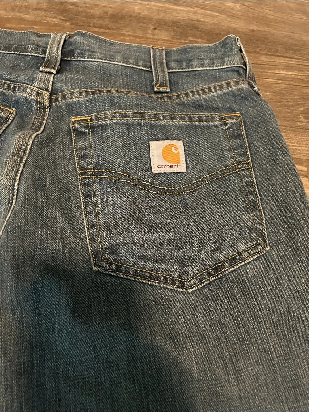 Carhartt Men's Medium Blue Relaxed Fit Jeans